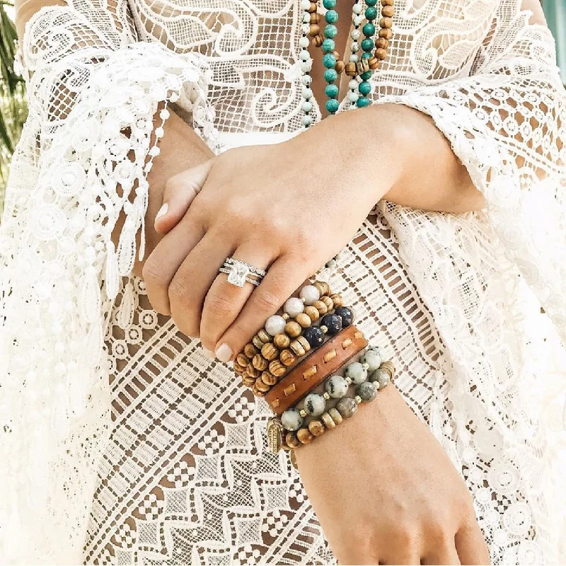 The “j-5” Beaded Bracelet Stack