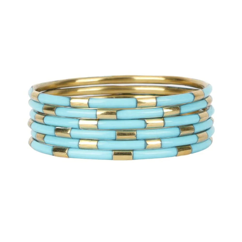 BuDhaGirl Turquoise Veda Bangles