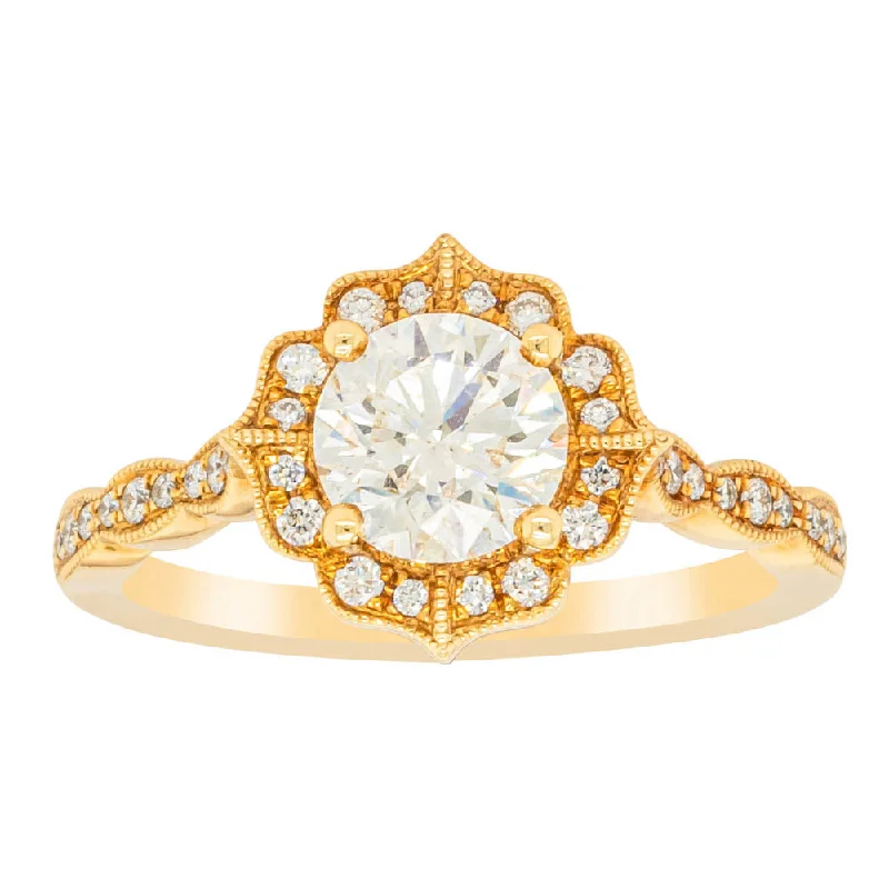 18ct Yellow Gold 1.01ct Diamond Paramount Ring