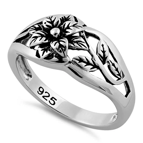 Sterling Silver Flower Ring