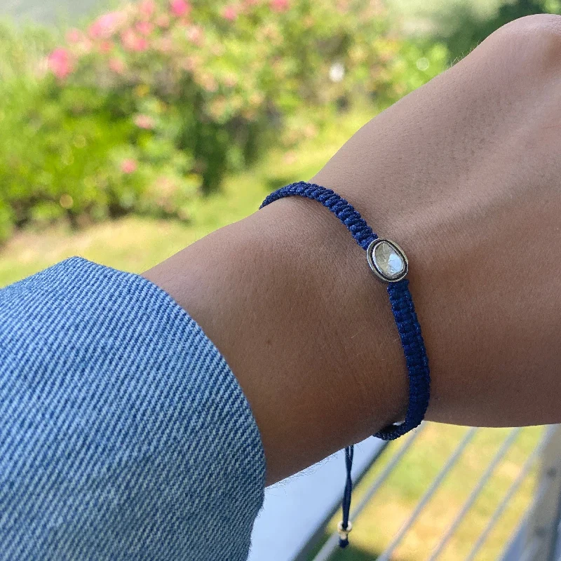 ARIA NAVY MACRAME BRACELET