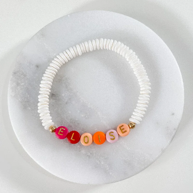 Cora Personalized Beaded Bracelet