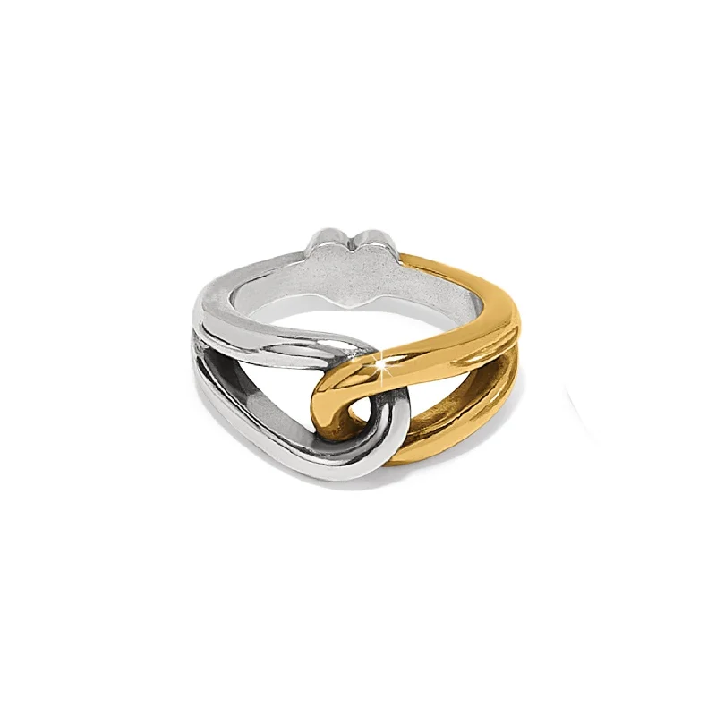 Interlok Curve Two Tone Ring - J63242