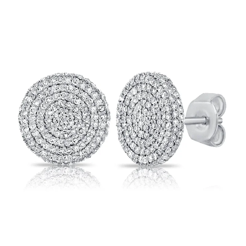 Joelle Diamond Disc Earrings 1ct 14K Gold - Gift