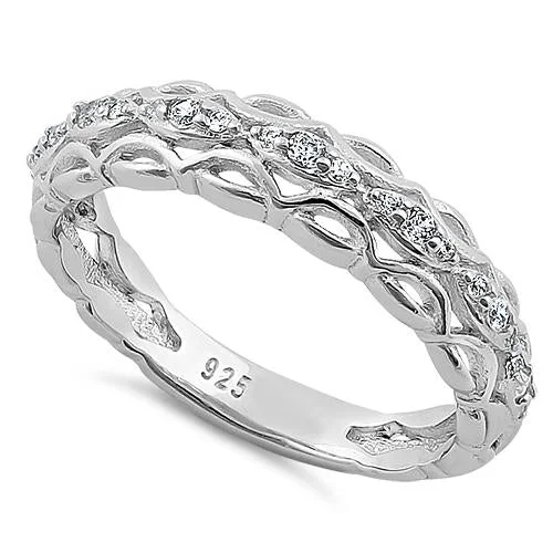 Sterling Silver Elysian CZ Ring