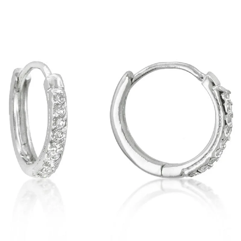 Classic Tiny Hoop Earrings - 13.2 (mm) X 14 (mm) X 1.8 (mm)