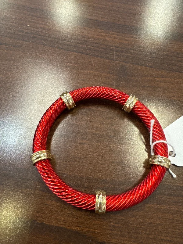 Red Twisted Elastic Bracelet