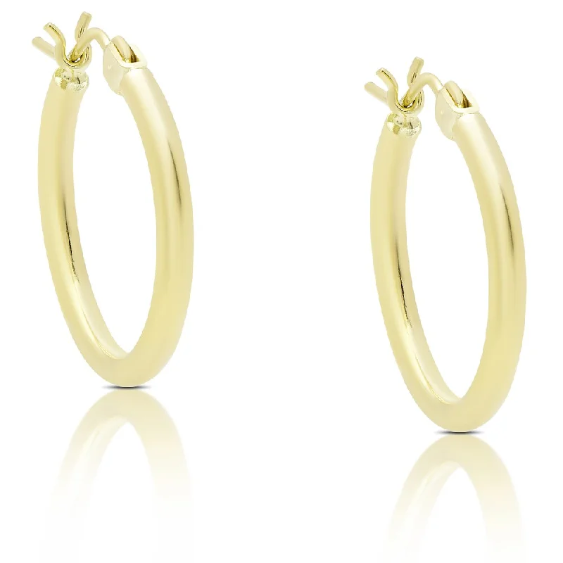 Dolce Giavonna 14k Gold Hoop Earrings