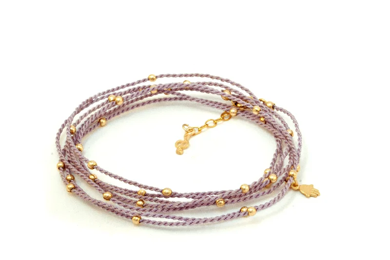 Lavender Wrap Bracelet