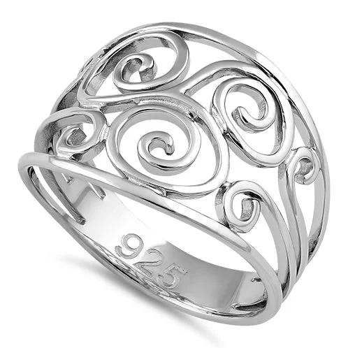 Sterling Silver Swirl Ring