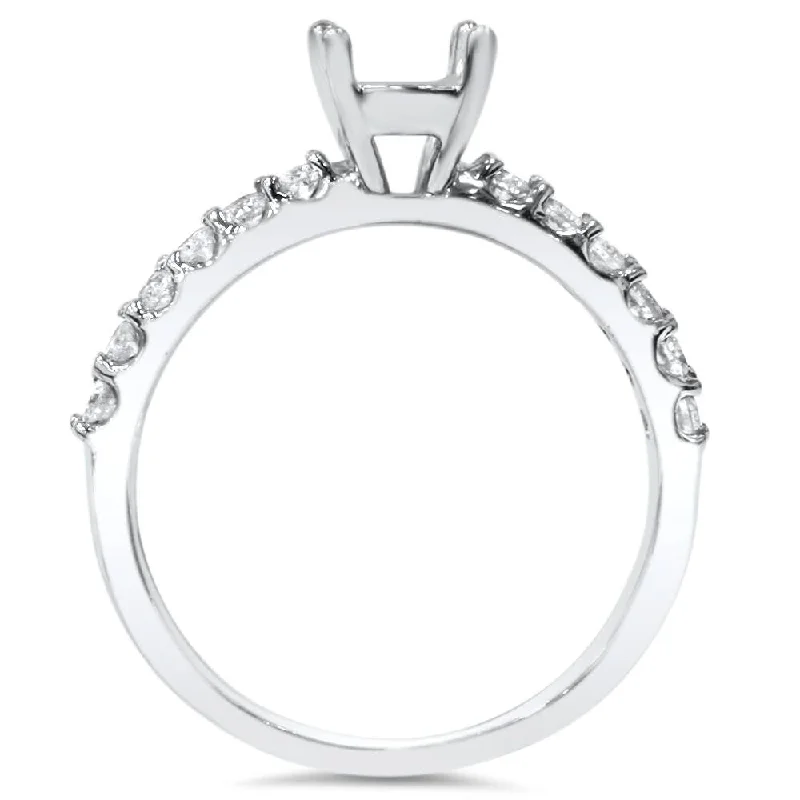 1/3ct Half Eternity Diamond Ring White Gold