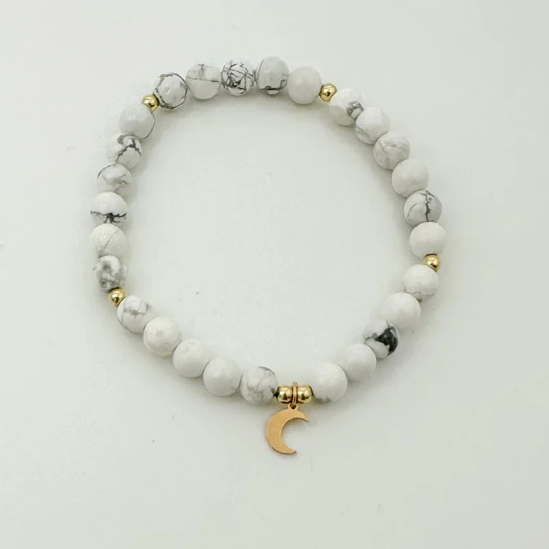 Paige Howlite Beaded Bracelet