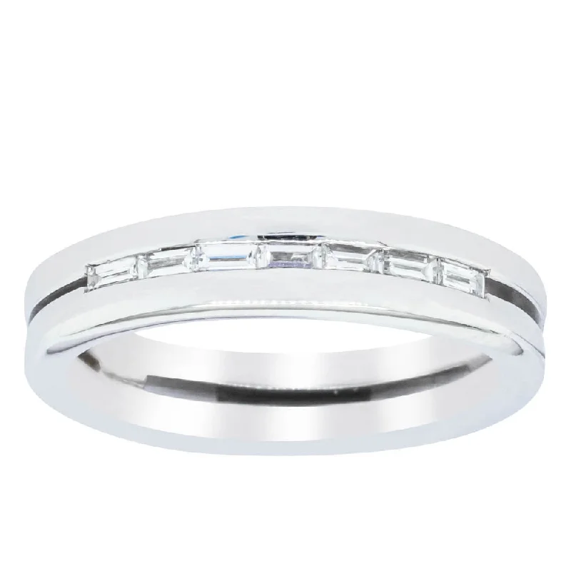 18ct White Gold .21ct Diamond Ring