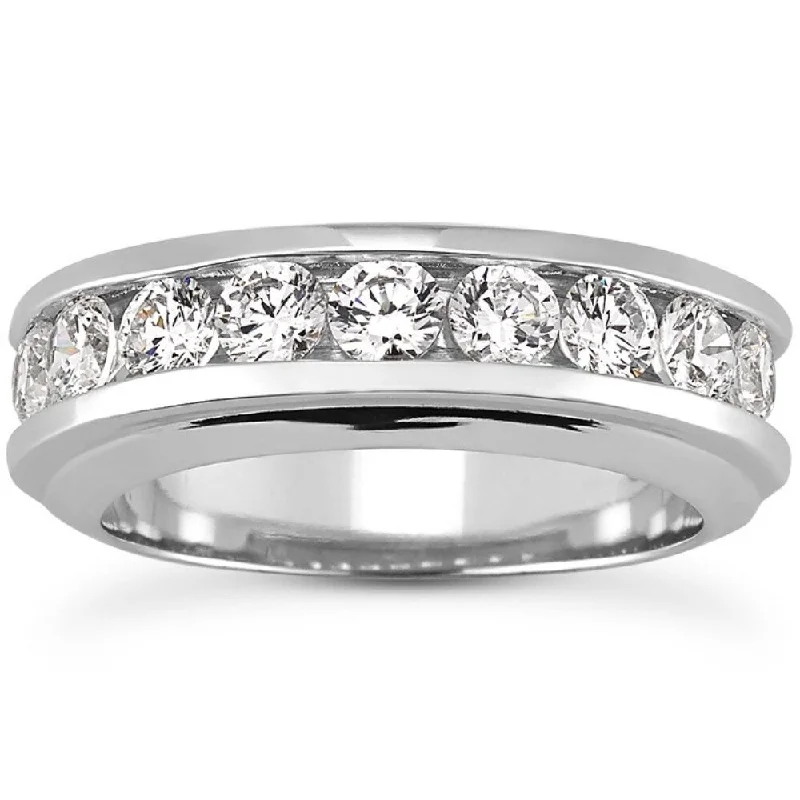 Men's 1 3/4 Ct T.W. Diamond Ring 10k White Gold