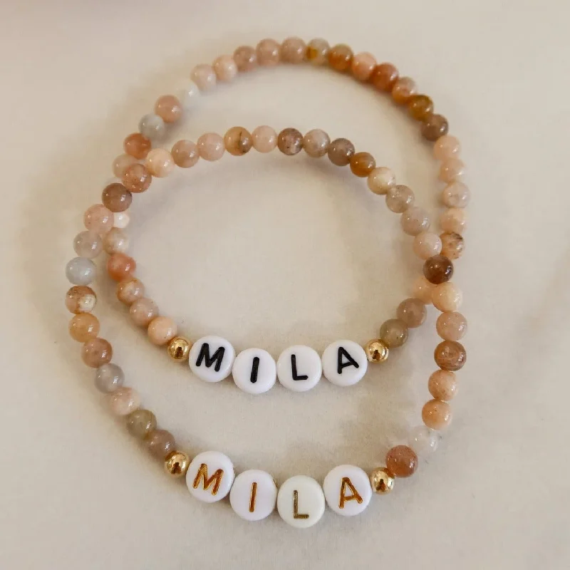 Personalized Mila Beaded Bracelet