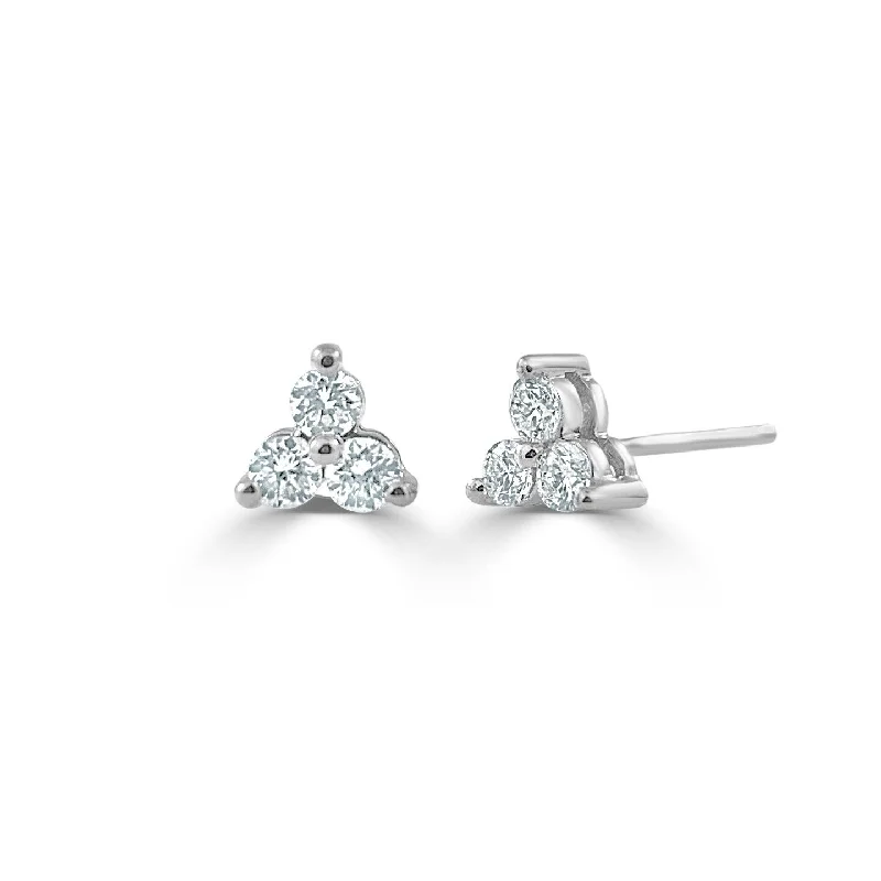 Joelle Diamond Stud Earrings 14K White Gold 1/4ct TDW