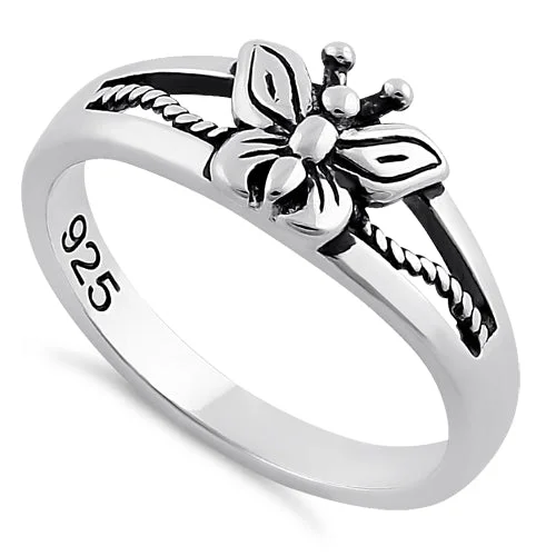 Sterling Silver Butterfly Ring