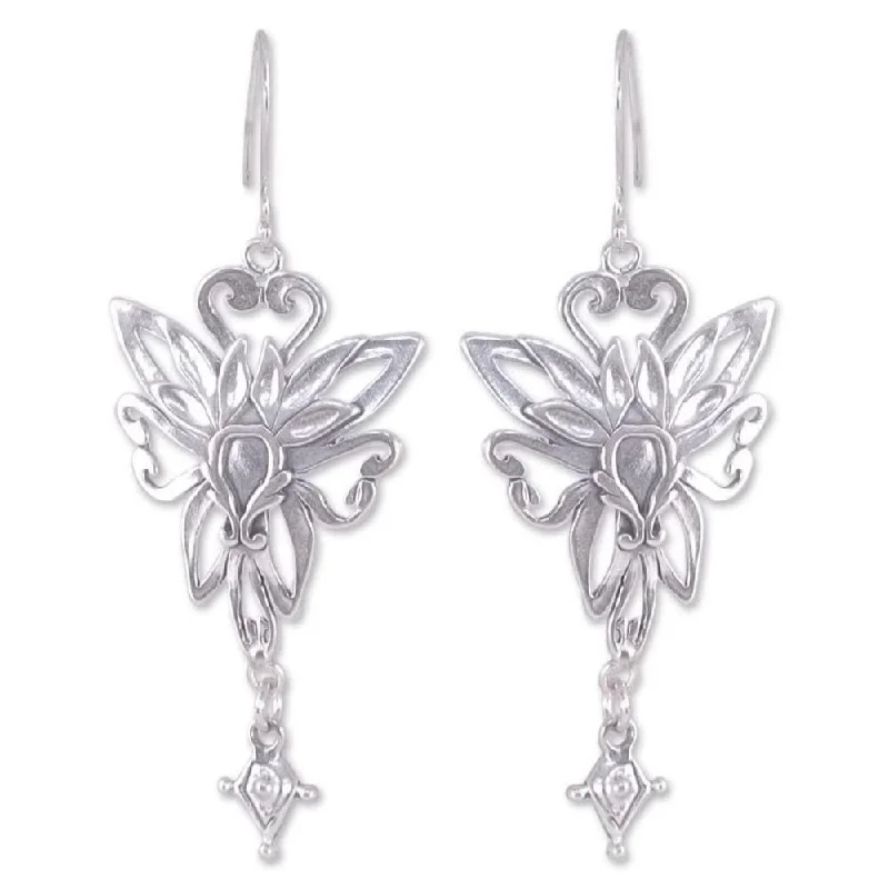 Handmade Sterling Silver 'Fairies' Earrings (Mexico)