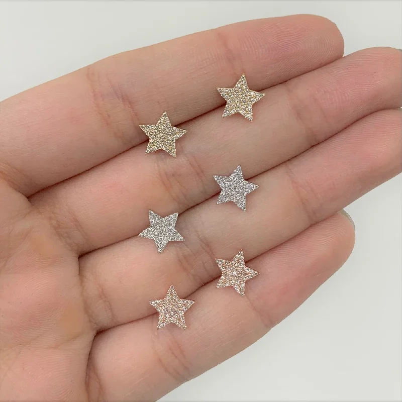 Joelle Diamond Star Studs Earrings 14K Gold 1/5ct TDW