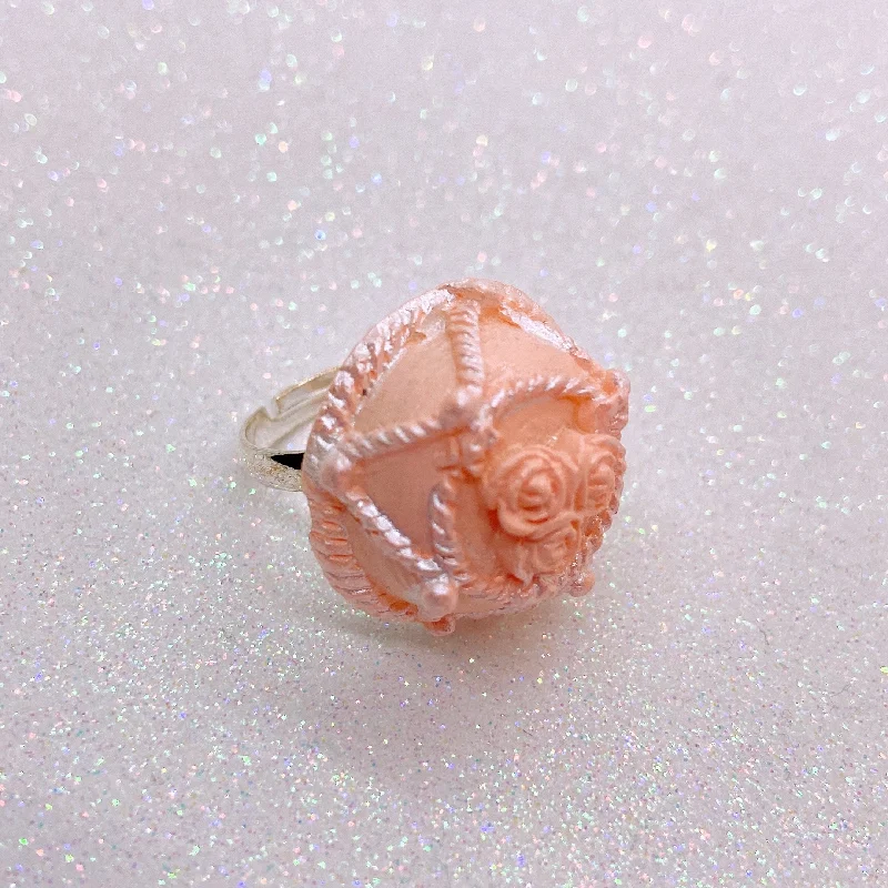 Instant Shipping! Pink Cake Ring