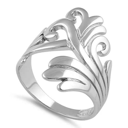 Sterling Silver Multiple Waves Ring