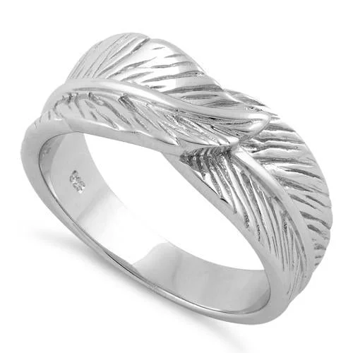 Sterling Silver Feather Ring