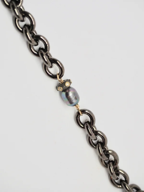 MARLA GUNMETAL CHAIN LINK BRACELET