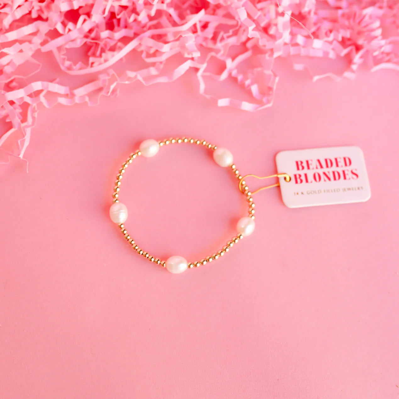 Beaded Blondes Pearl Poppi Bracelet