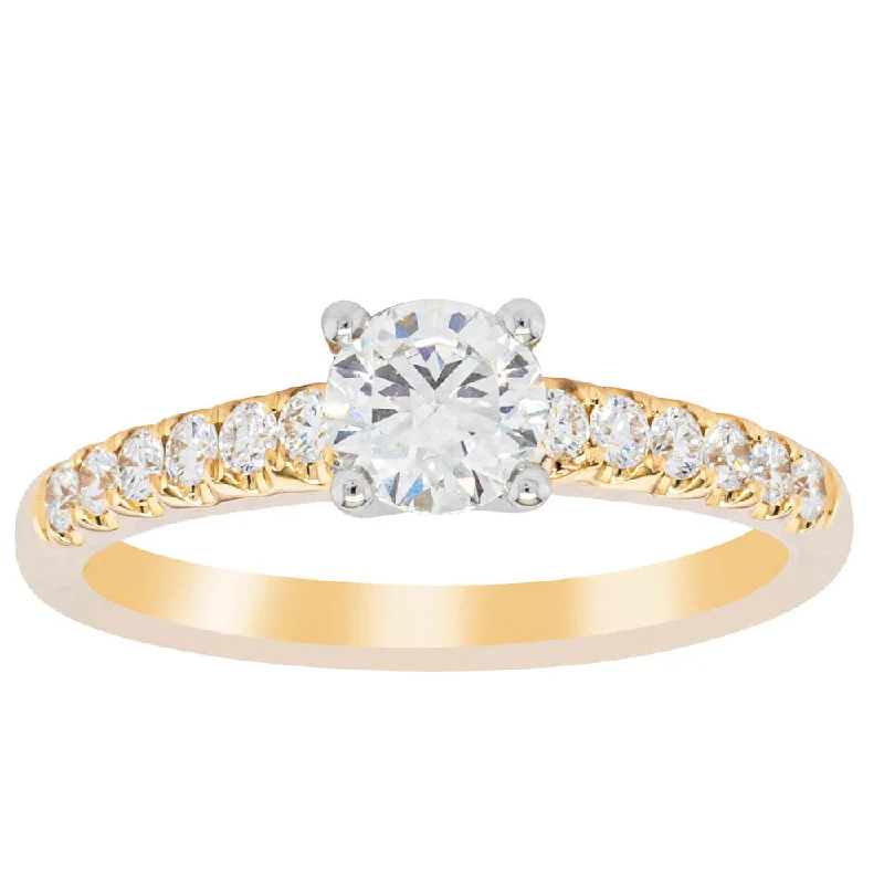 18ct Yellow Gold .50ct Diamond Meridien Ring