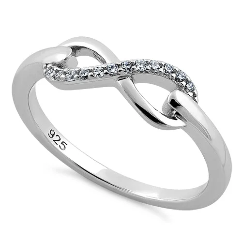 Sterling Silver Infinity CZ Ring