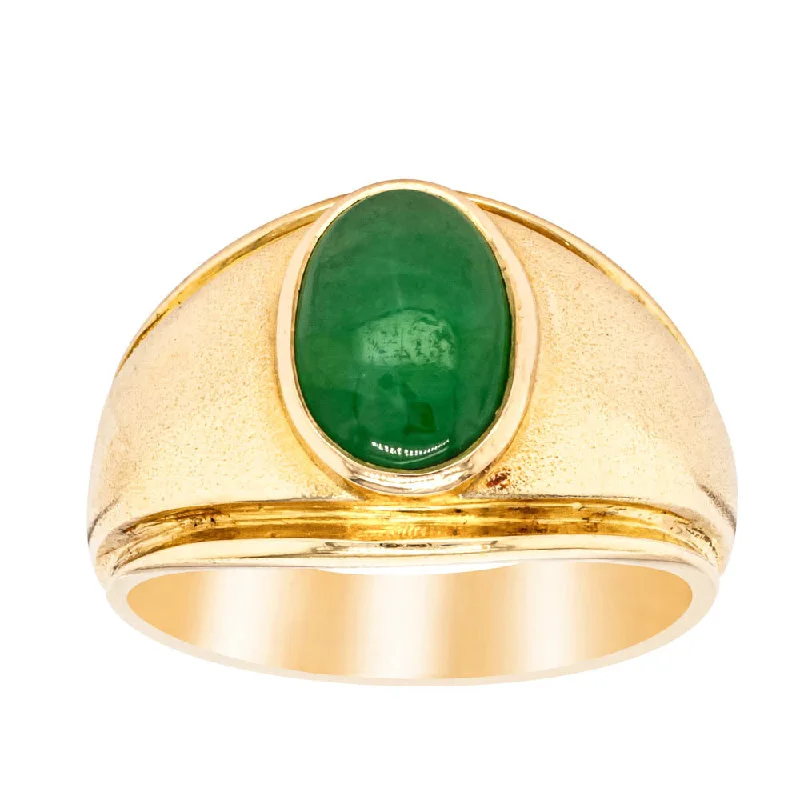 Deja Vu 18ct Yellow Gold Jade Ring