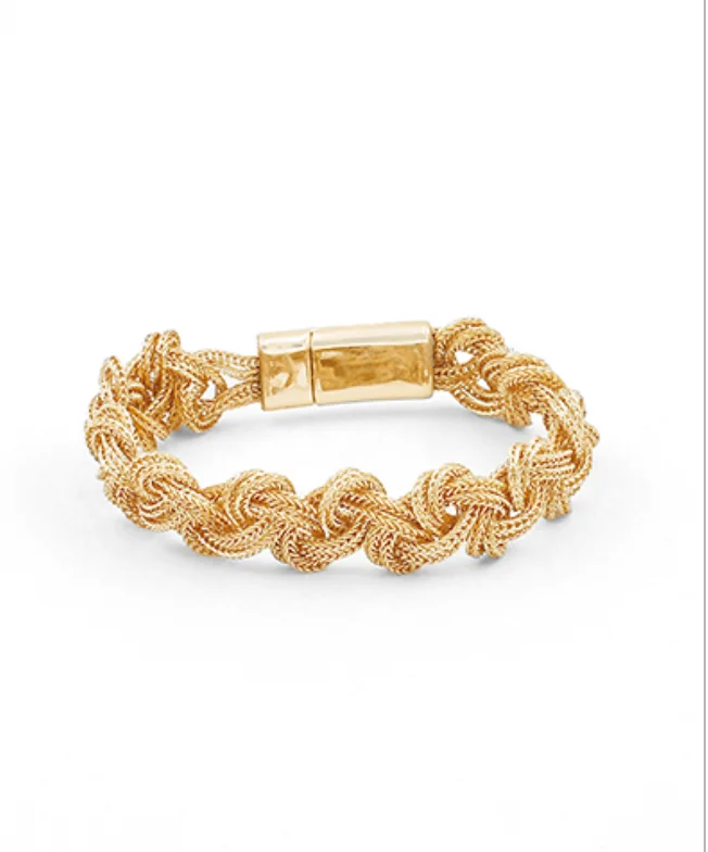 Braided Magnetic Gold Bracelet