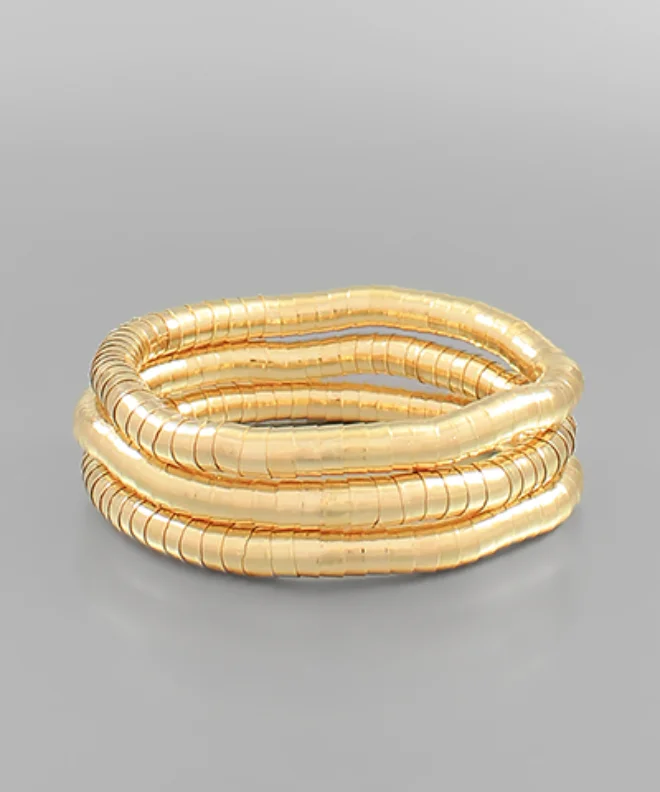 The Slinky Gold Bracelet Set