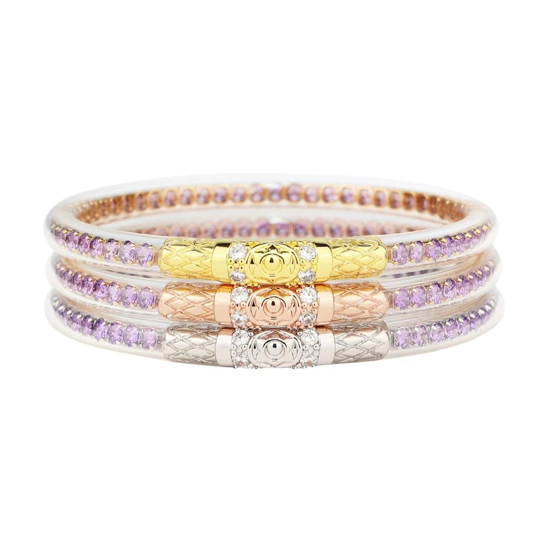 BudhaGirl Three Queens Lila Bracelets