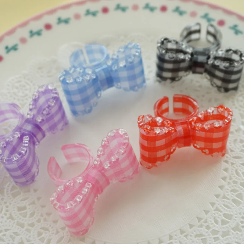 Sweet Bow Ring - Gingham